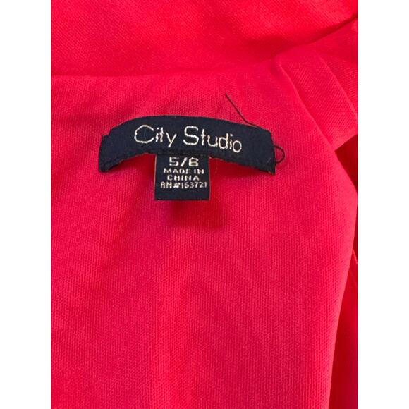 CITY STUDIO MOCK NECK SLEEVELESS SHIFT DRESS IN BRIGHT RED NWT WOMEN'S SIZE 5/6 - Picture 10 of 12